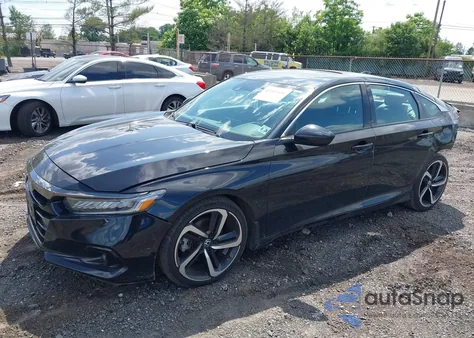 2021 Honda Accord Sport из США, поврежденный, VIN 1HGCV2F38MA005315